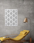 Enrejado: cuadro decorativo, vista 6 (blanco render)