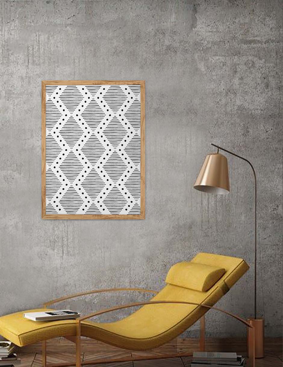 Enrejado: cuadro decorativo, vista 9 (madera render)