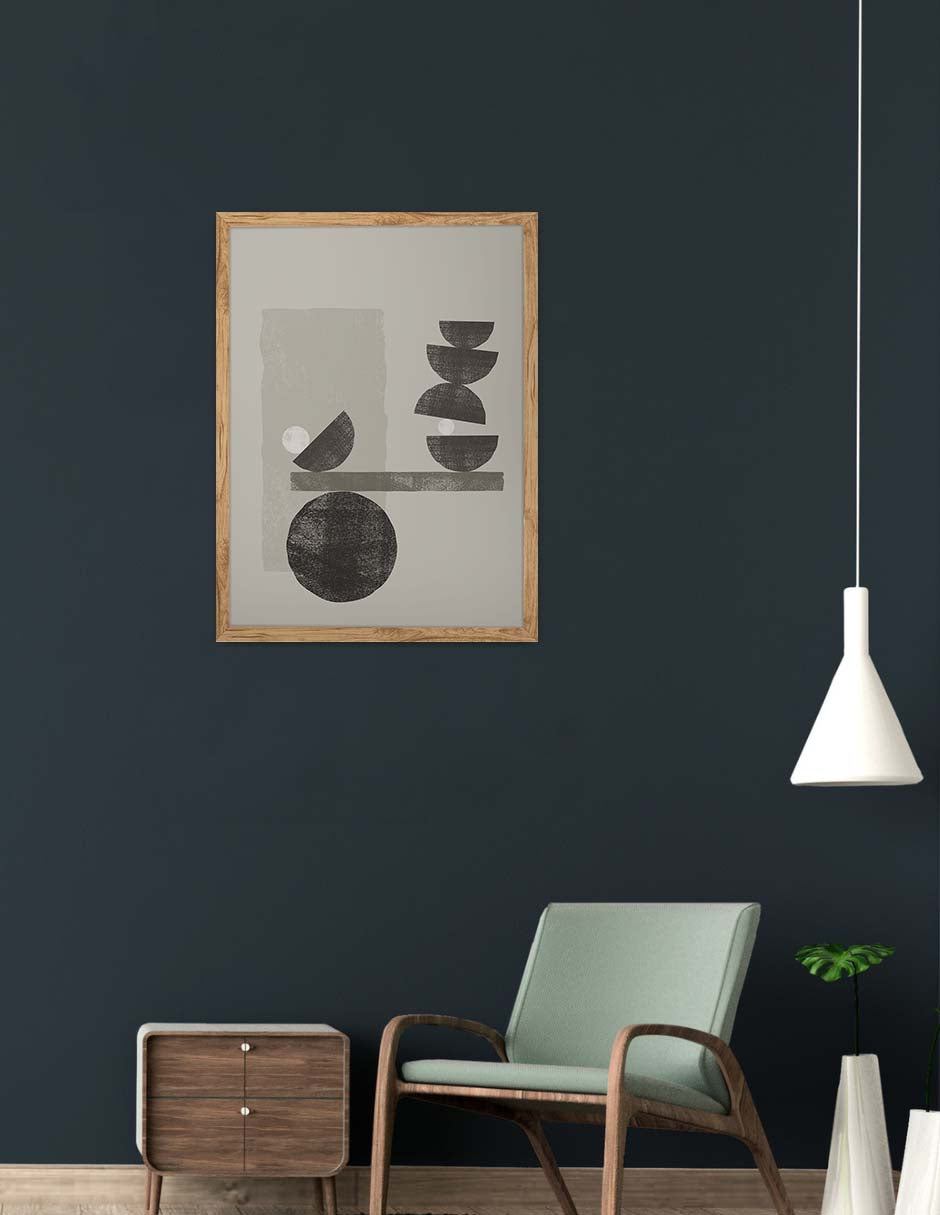 Equilibrio: cuadro decorativo, vista 9 (madera render)