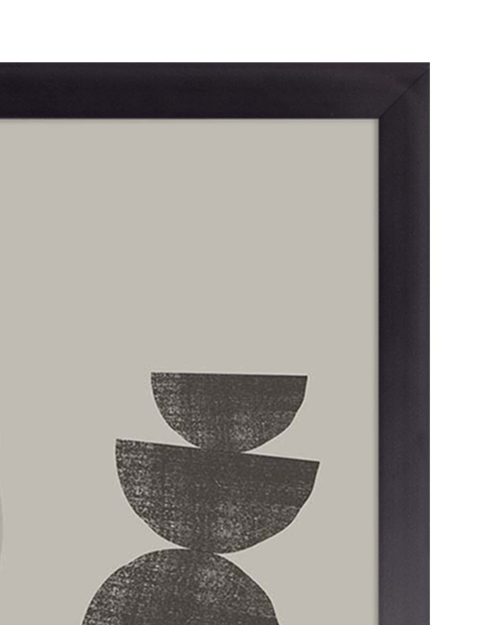 Equilibrio: cuadro decorativo, vista 2 (negro detalle)