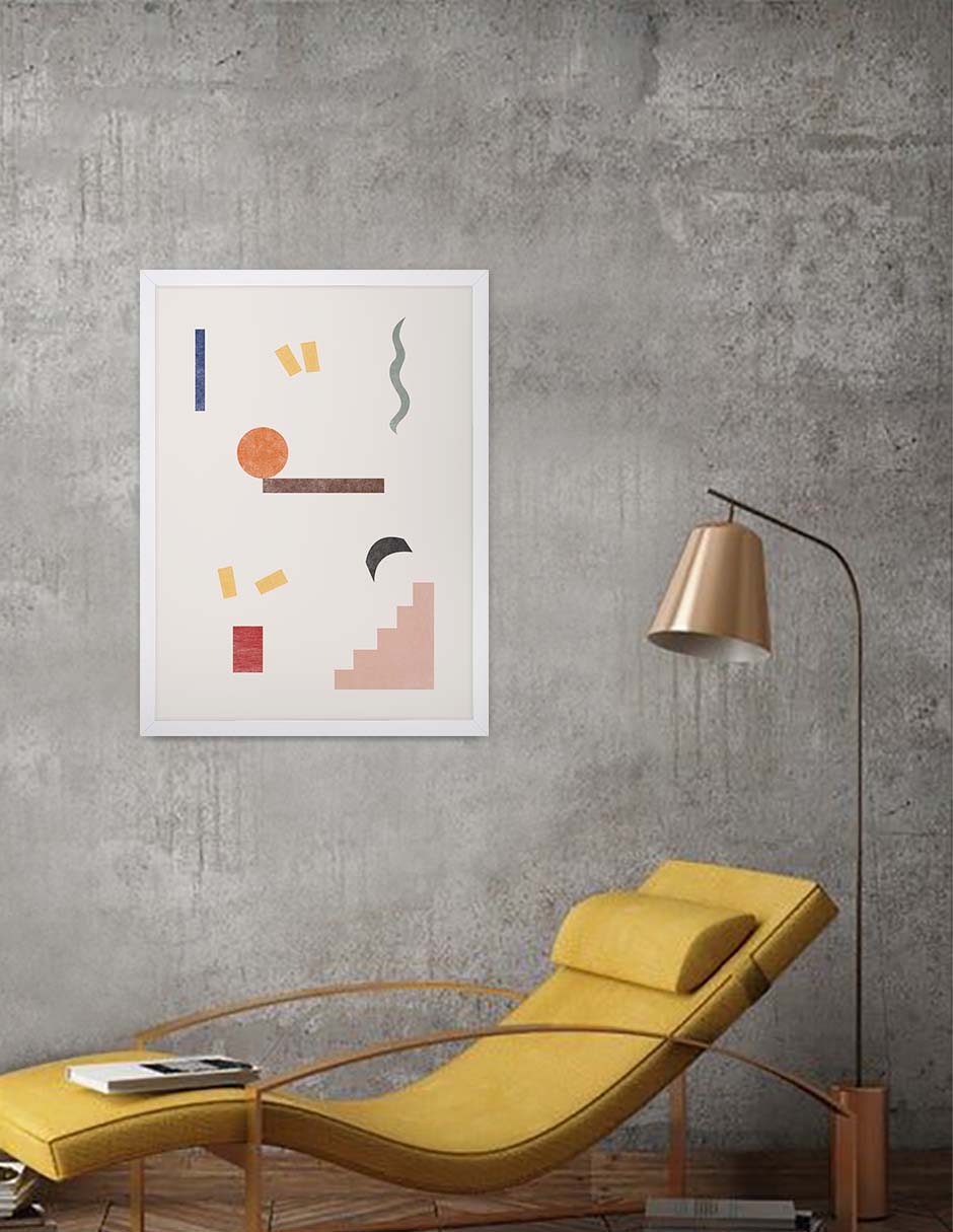 Escalera de Colores: cuadro decorativo, vista 6 (blanco render)