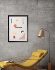 Escalera de Colores: cuadro decorativo, vista 3 (negro render)