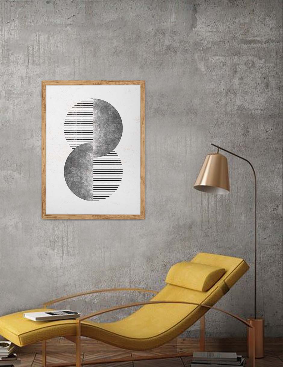 Espejismo Gris: cuadro decorativo, vista 9 (madera render)