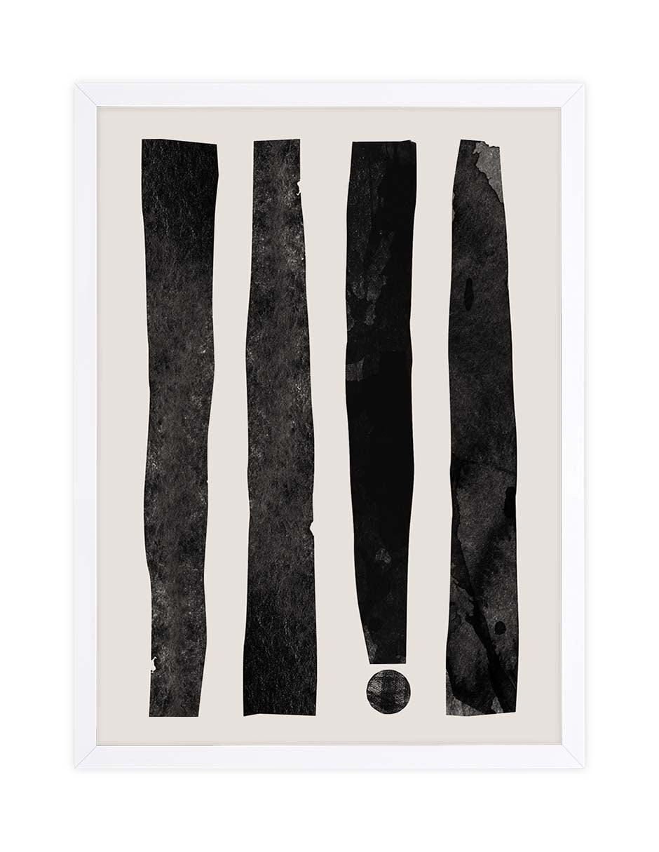 Exclamación: cuadro decorativo, vista 4 (blanco)