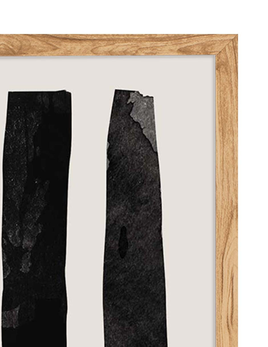 Exclamación: cuadro decorativo, vista 8 (madera detalle)