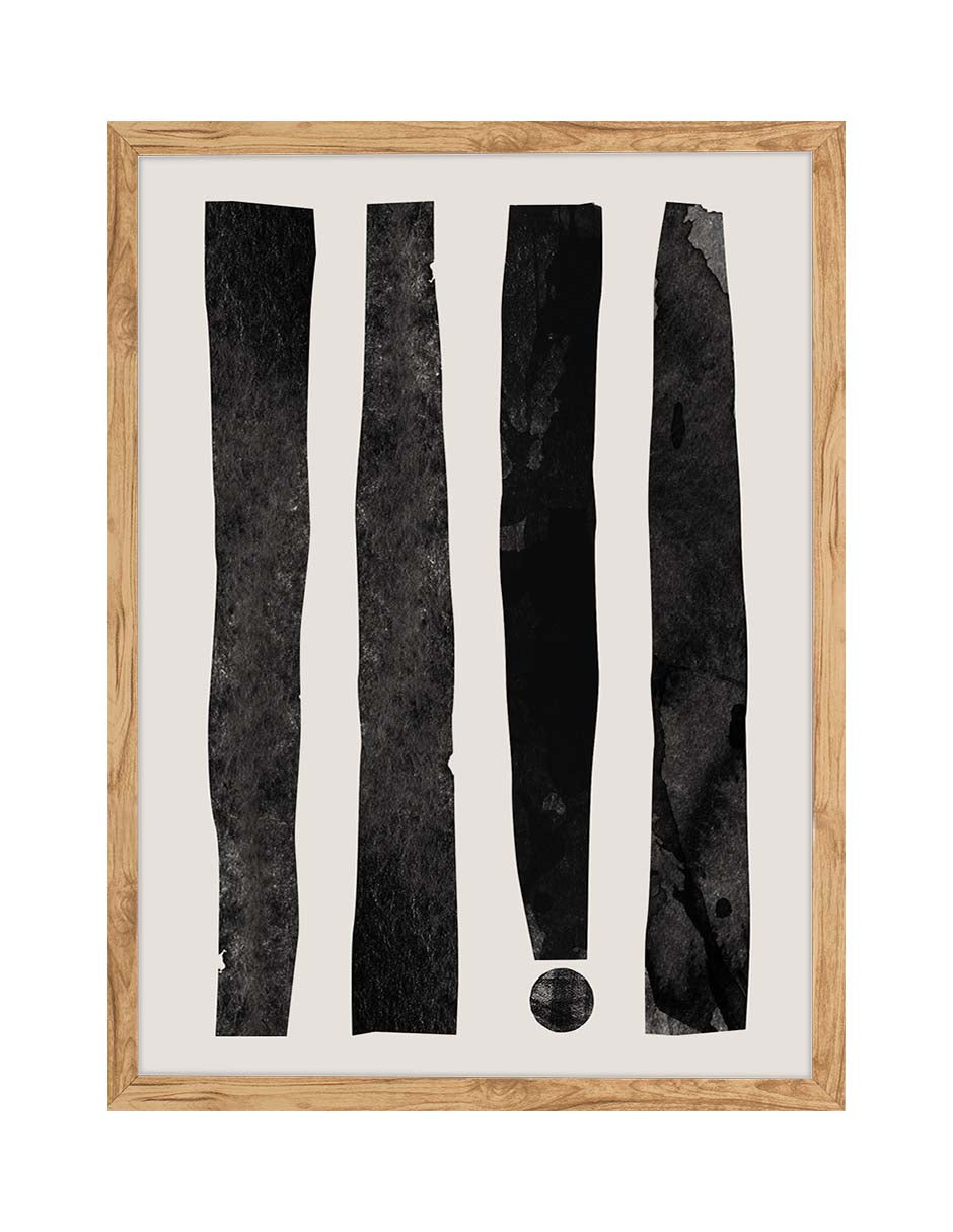 Exclamación: cuadro decorativo, vista 7 (madera)