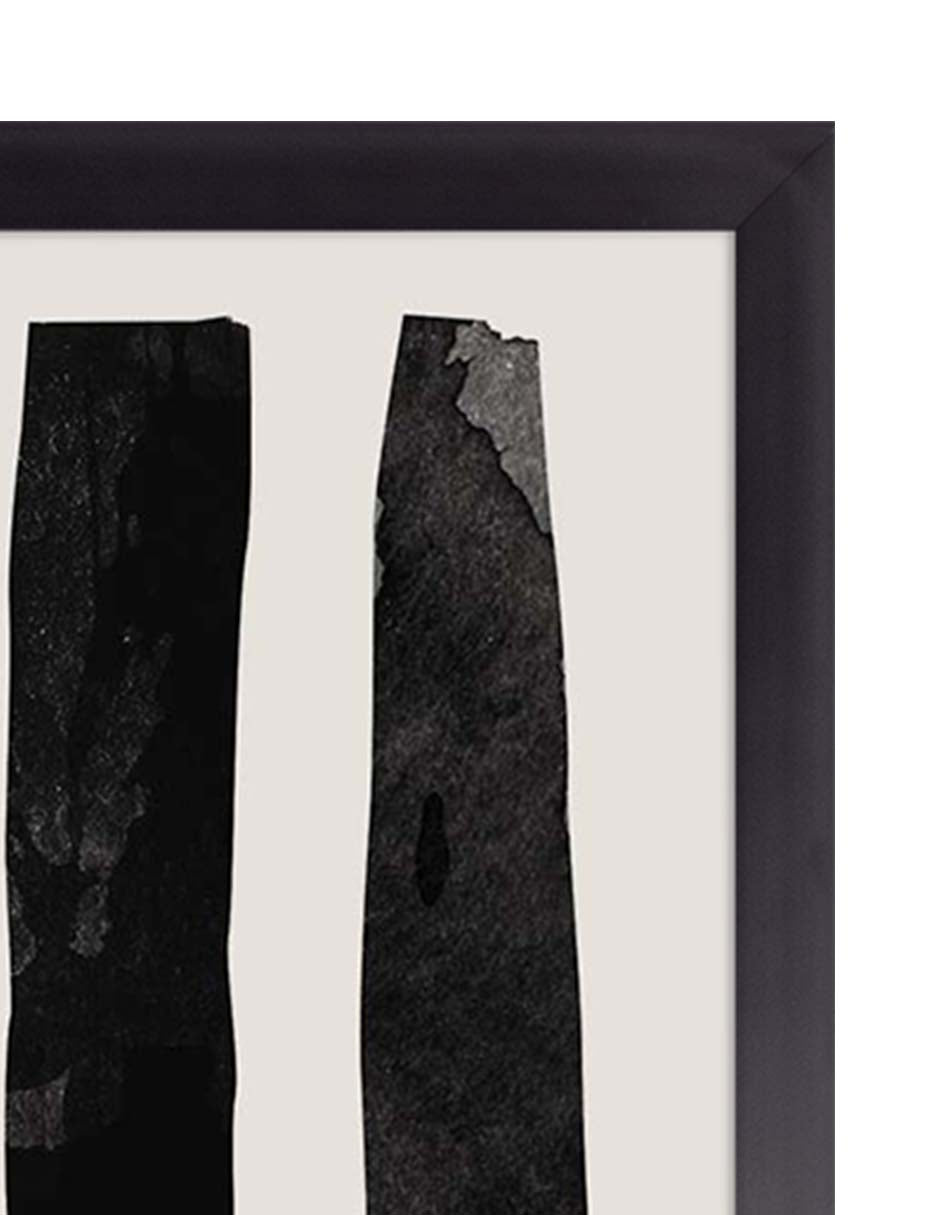 Exclamación: cuadro decorativo, vista 2 (negro detalle)