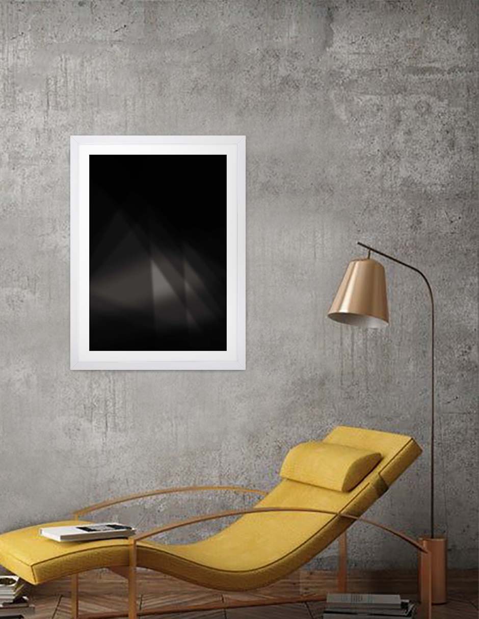 Facetas: cuadro decorativo, vista 6 (blanco render)