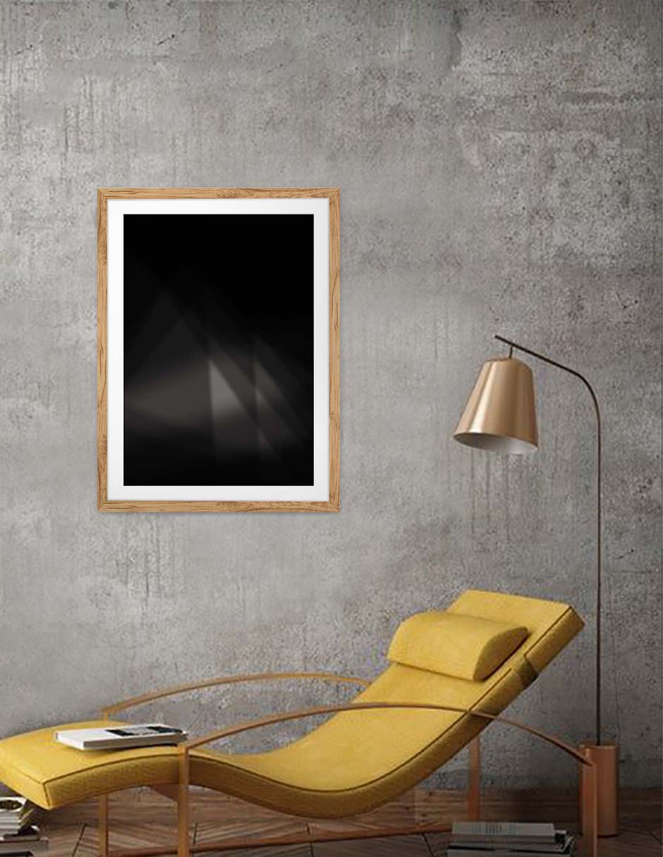 Facetas: cuadro decorativo, vista 9 (madera render)