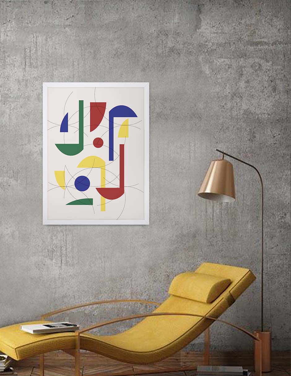 Festival: cuadro decorativo, vista 6 (blanco render)