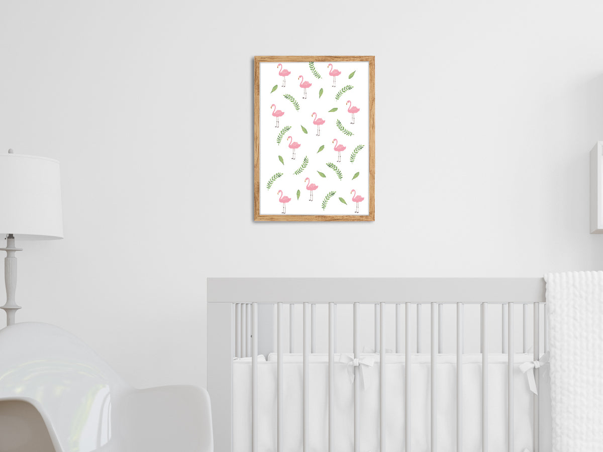 Flamencos: cuadro decorativo, vista 3 (c render 2 01)