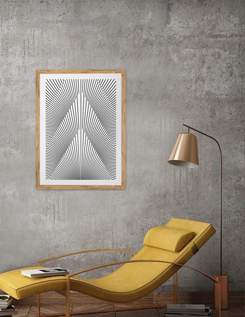 Fuga: cuadro decorativo, vista 9 (madera render)