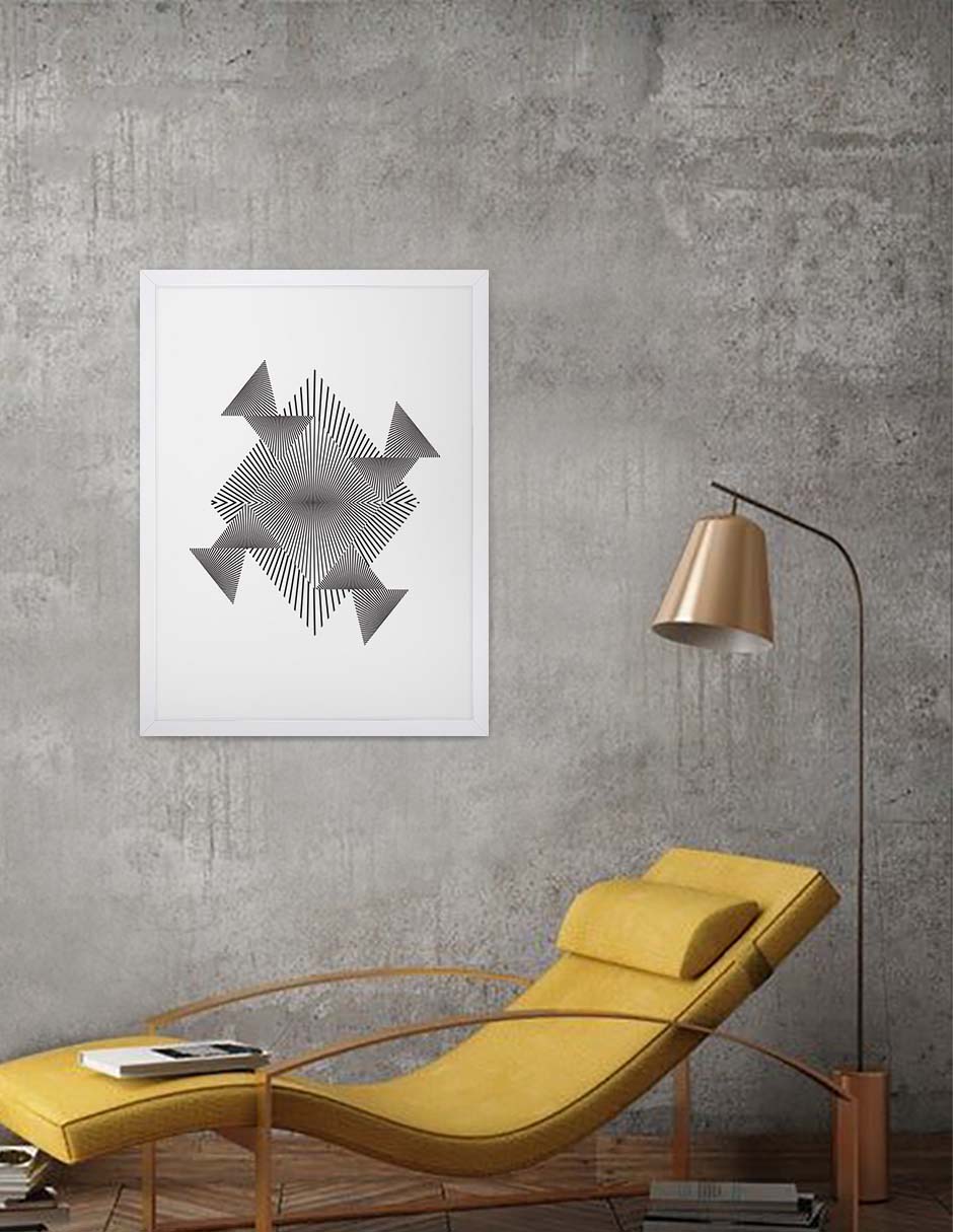 Girasol: cuadro decorativo, vista 6 (blanco render)