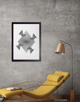 Girasol: cuadro decorativo, vista 3 (negro render)