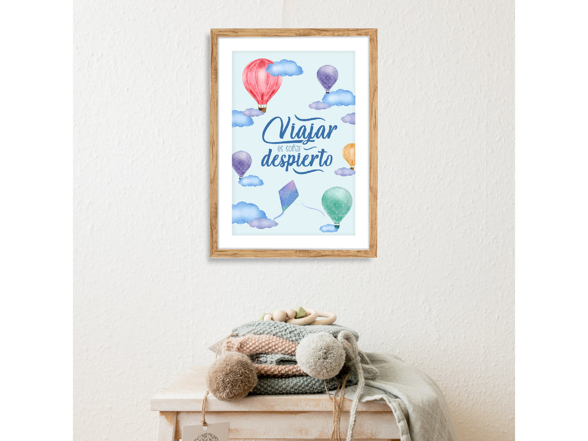 Globos Viajeros: cuadro decorativo, vista 2 (c render 01)