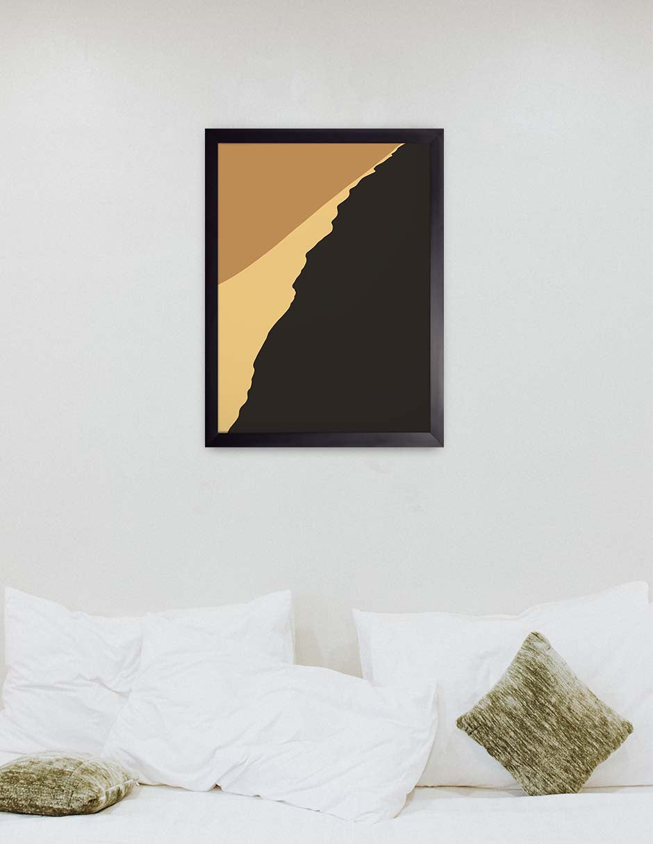 Grieta: cuadro decorativo, vista 3 (negro render)