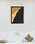 Grieta: cuadro decorativo, vista 3 (negro render)