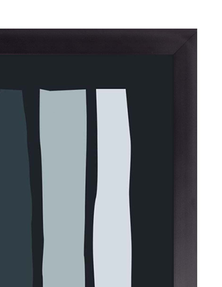 Hielo: cuadro decorativo, vista 2 (negro detalle)