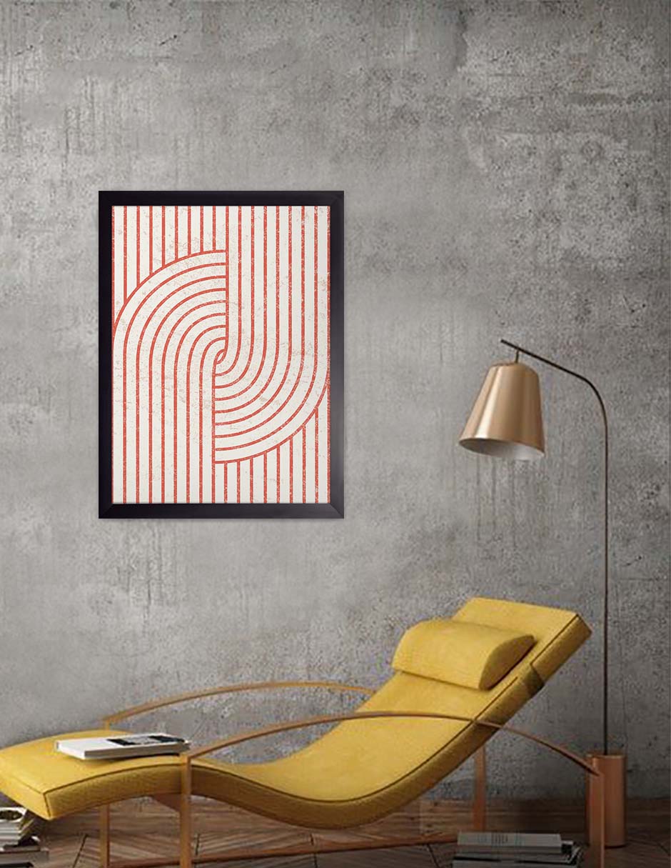 Hilo Rojo: cuadro decorativo, vista 3 (negro render)