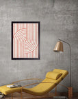 Hilo Rojo: cuadro decorativo, vista 3 (negro render)