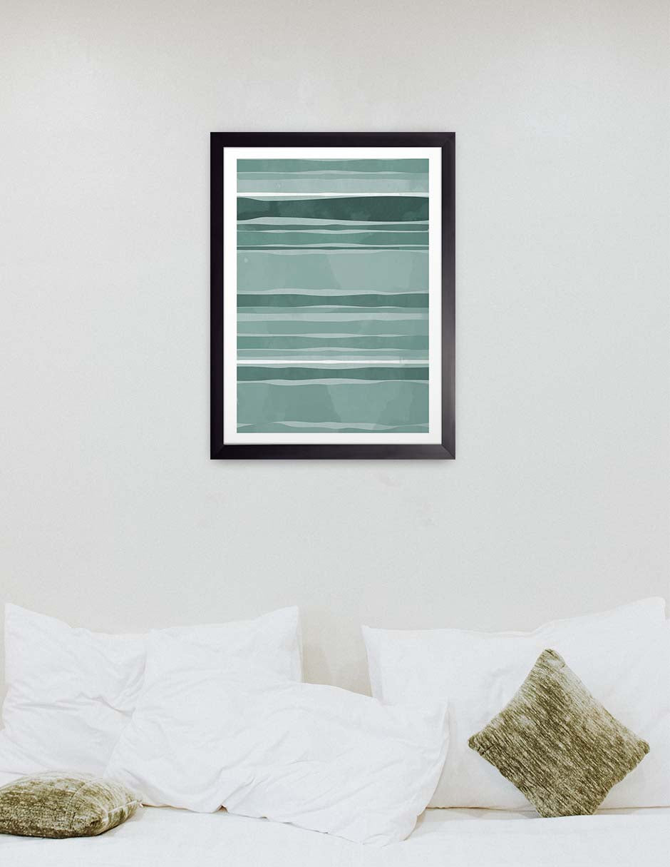 Jade: cuadro decorativo, vista 3 (negro render)