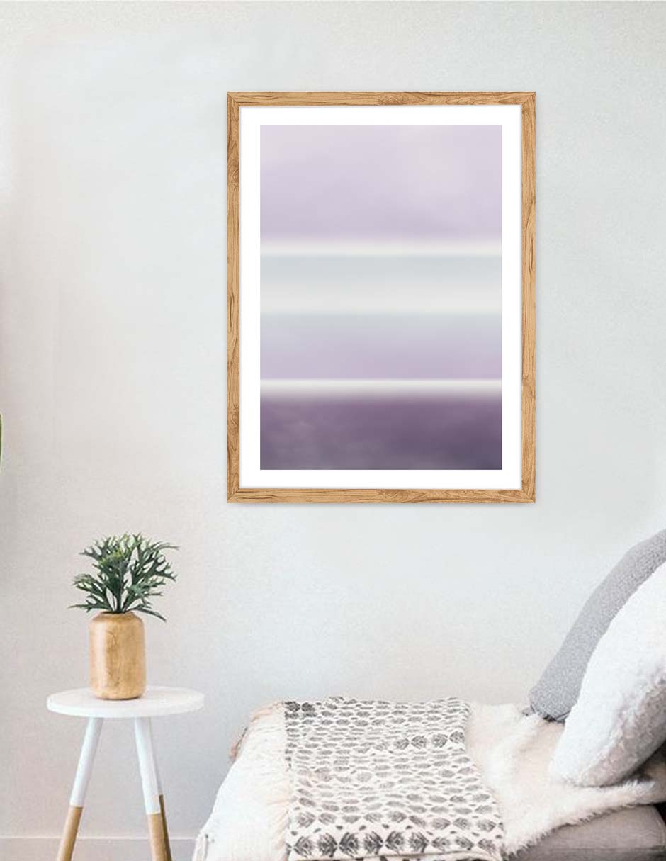 Lavanda: cuadro decorativo, vista 9 (madera render)
