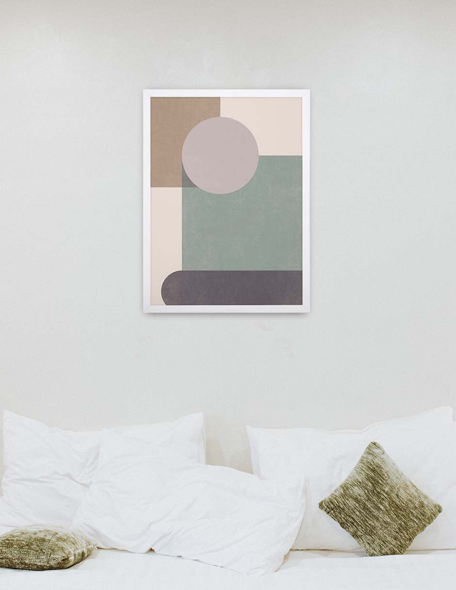Luna Lila: cuadro decorativo, vista 6 (blanco render)