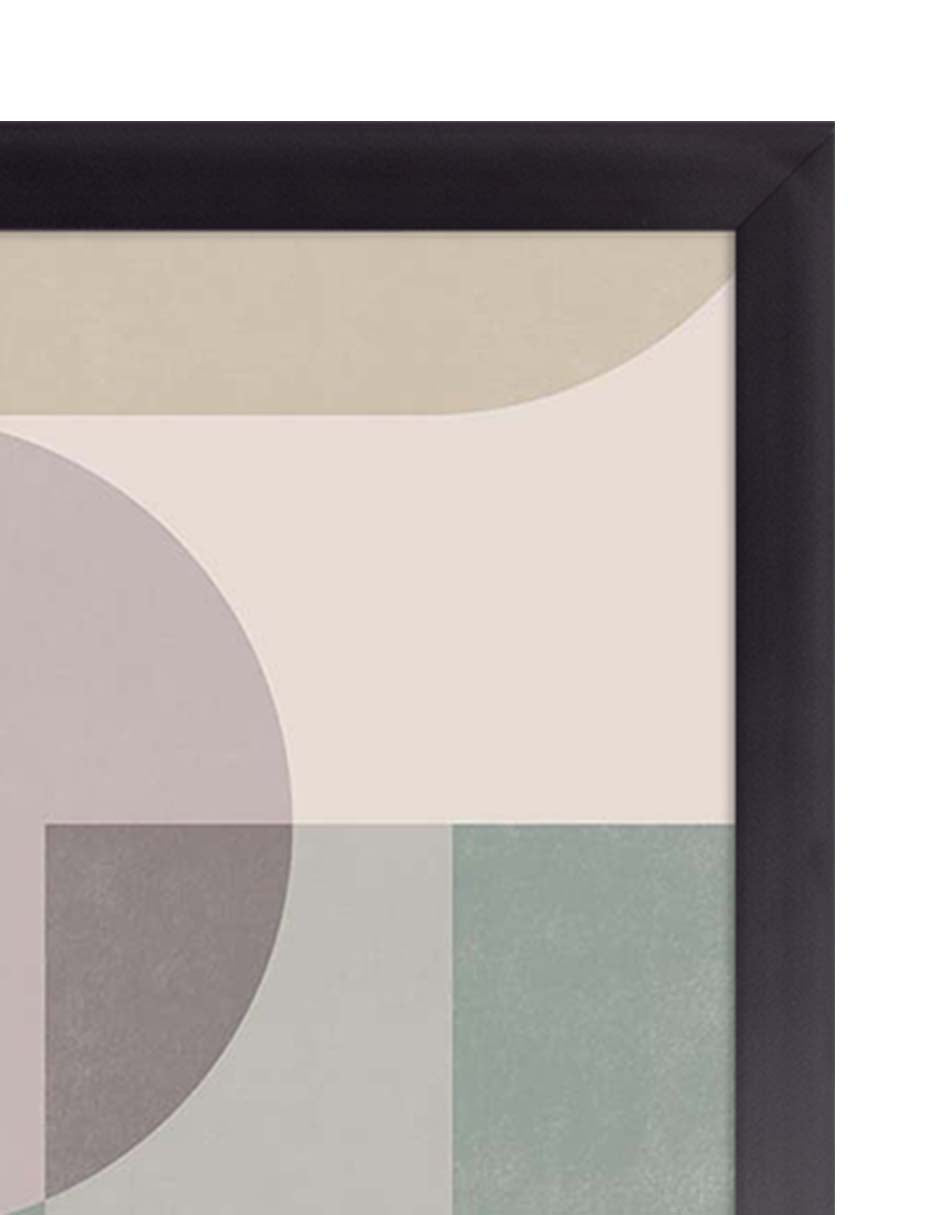 Luna Sobrepuesta: cuadro decorativo, vista 2 (negro detalle)