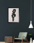Malabar: cuadro decorativo, vista 3 (negro render)