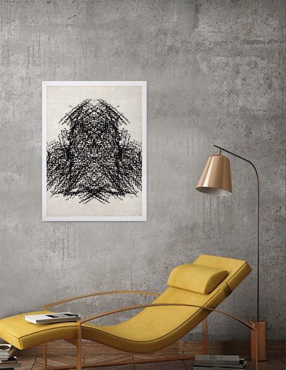 Maraña: cuadro decorativo, vista 6 (blanco render)