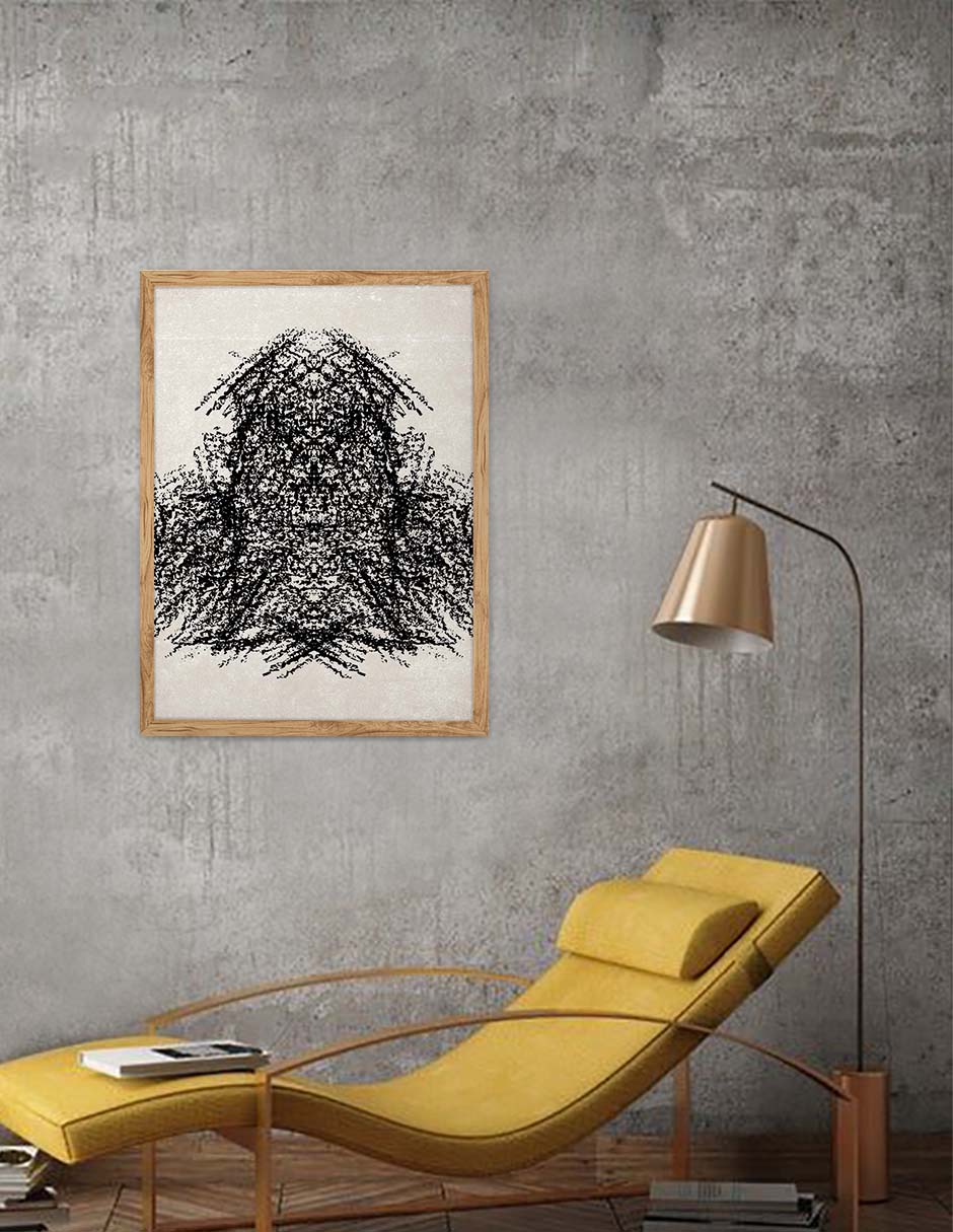 Maraña: cuadro decorativo, vista 9 (madera render)