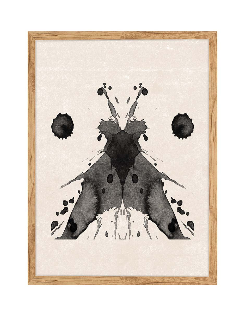 Mariposa Simétrica: cuadro decorativo, vista 7 (madera render)