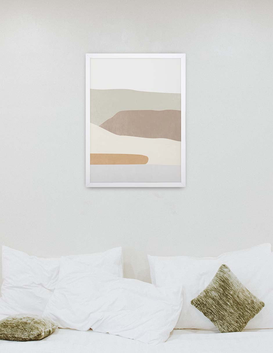 Mesetas: cuadro decorativo, vista 6 (blanco render)