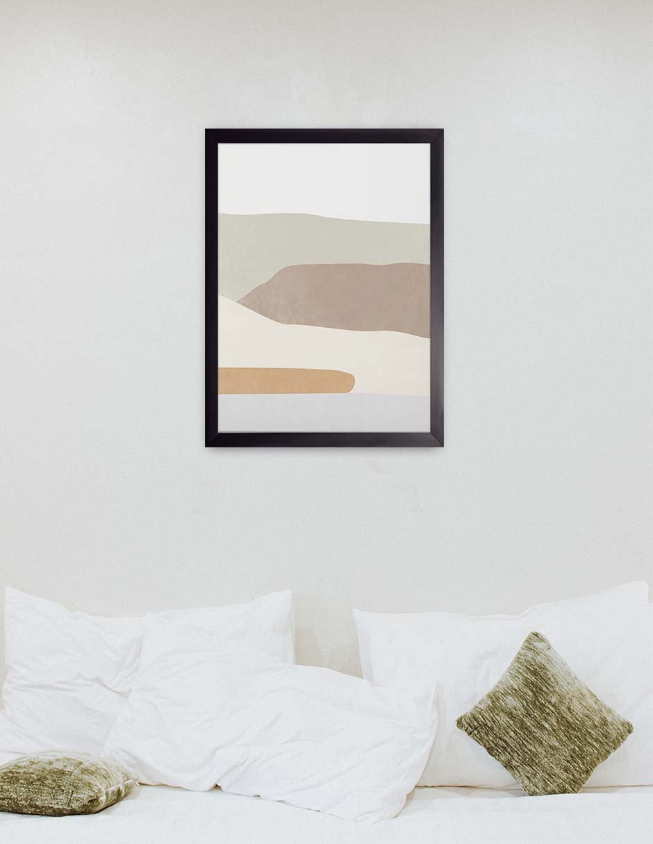 Mesetas: cuadro decorativo, vista 3 (negro render)