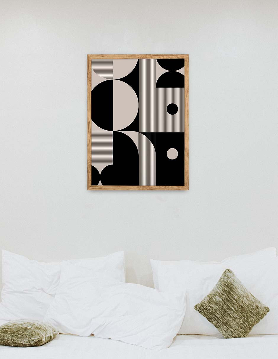 Metrónomo: cuadro decorativo, vista 9 (madera render)
