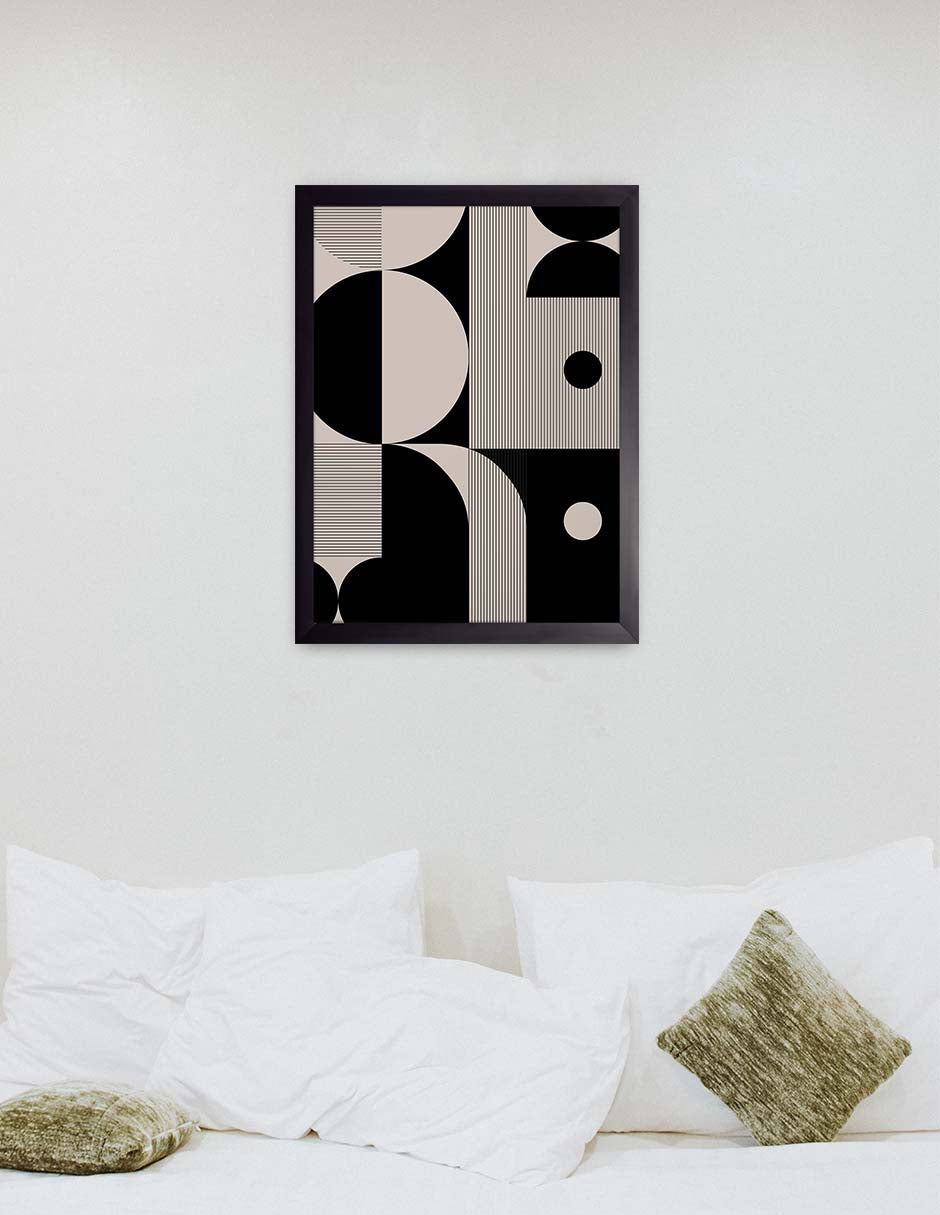 Metrónomo: cuadro decorativo, vista 3 (negro render)