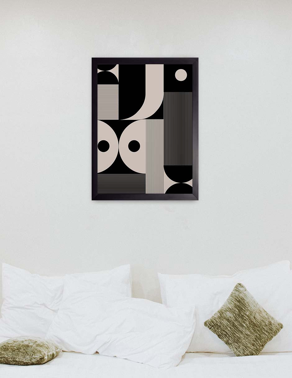 Mirada: cuadro decorativo, vista 3 (negro render)