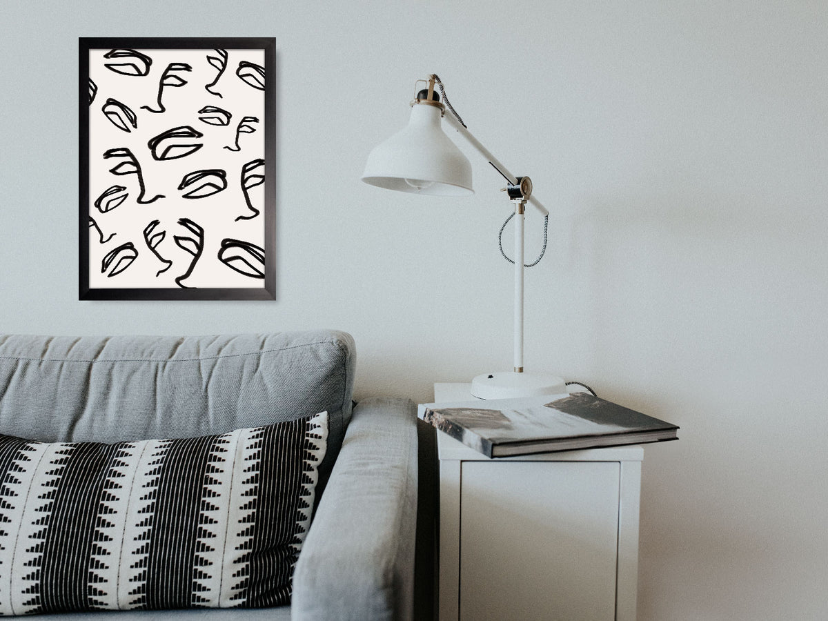 Miradas: cuadro decorativo, vista 2 (render)