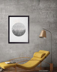 Mitades: cuadro decorativo, vista 3 (negro render)