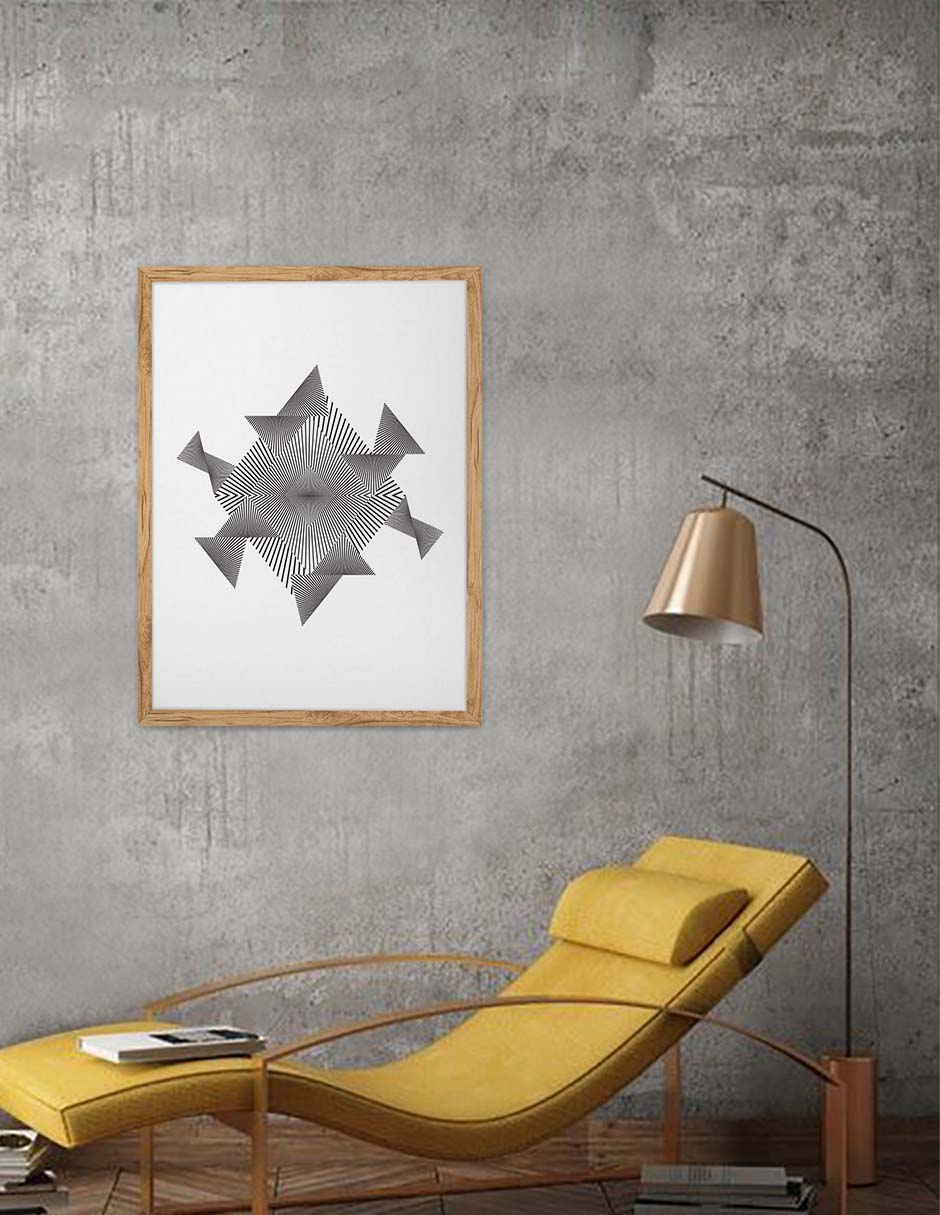 Molinete: cuadro decorativo, vista 9 (madera render)