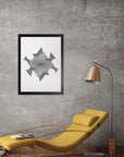 Molinete: cuadro decorativo, vista 3 (negro render)