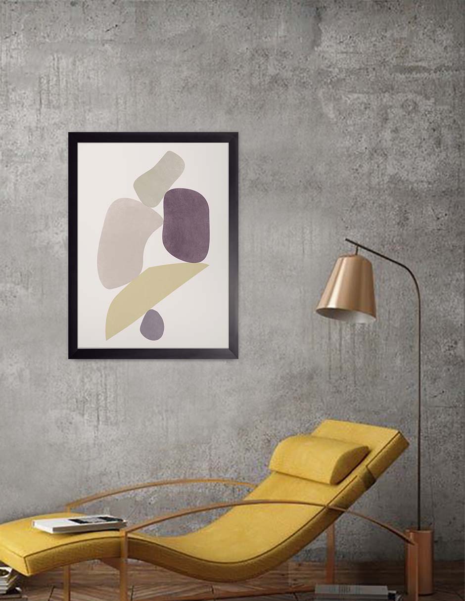 Moras: cuadro decorativo, vista 3 (negro render)