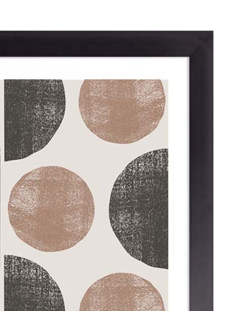 Mosaico: cuadro decorativo, vista 2 (negro detalle)