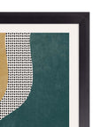 Mostaza y Pino: cuadro decorativo, vista 2 (negro detalle)