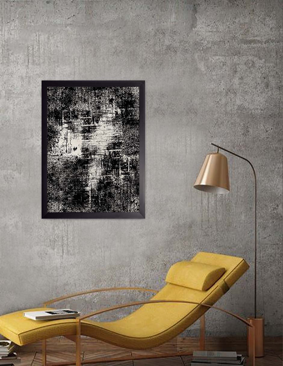 Muro Desgastado: cuadro decorativo, vista 3 (negro render)