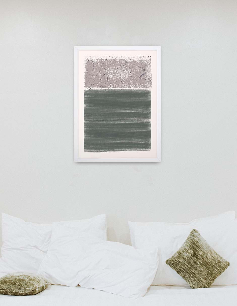 Musgo: cuadro decorativo, vista 6 (blanco render)