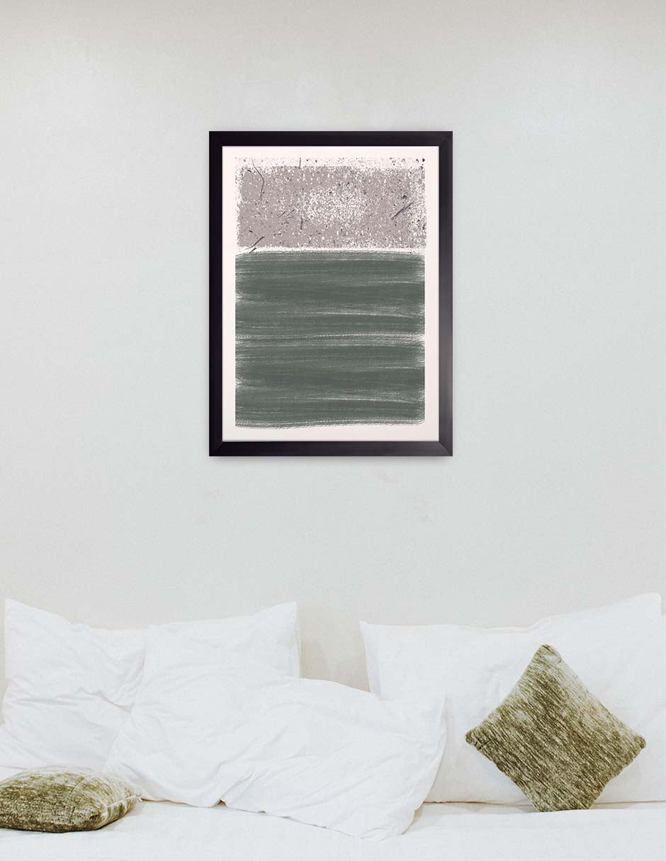 Musgo: cuadro decorativo, vista 3 (negro render)
