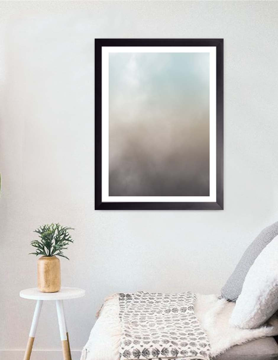 Nubes de Humo: cuadro decorativo, vista 3 (negro render)