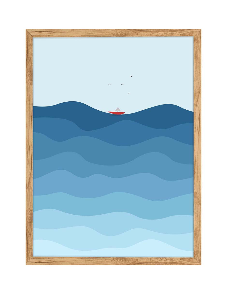 Oleada: cuadro decorativo, vista 7 (madera)