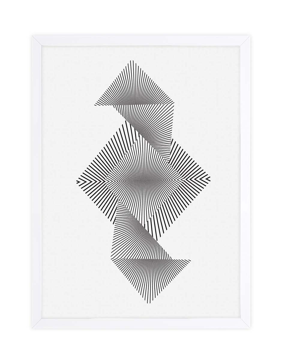 Origami: cuadro decorativo, vista 4 (blanco)